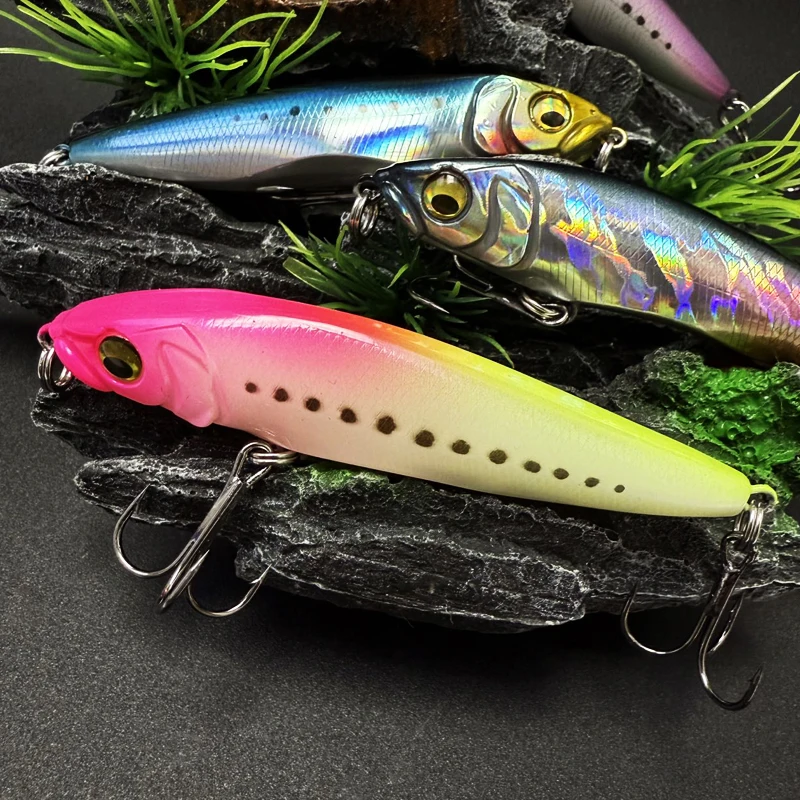 18g 90mm Jerkbait hundimiento lápiz Pesca Wobbler lubina aparejos de Pesca señuelos accesorios de Pesca señuelo de agua salada cebo de curricán - imagen 5