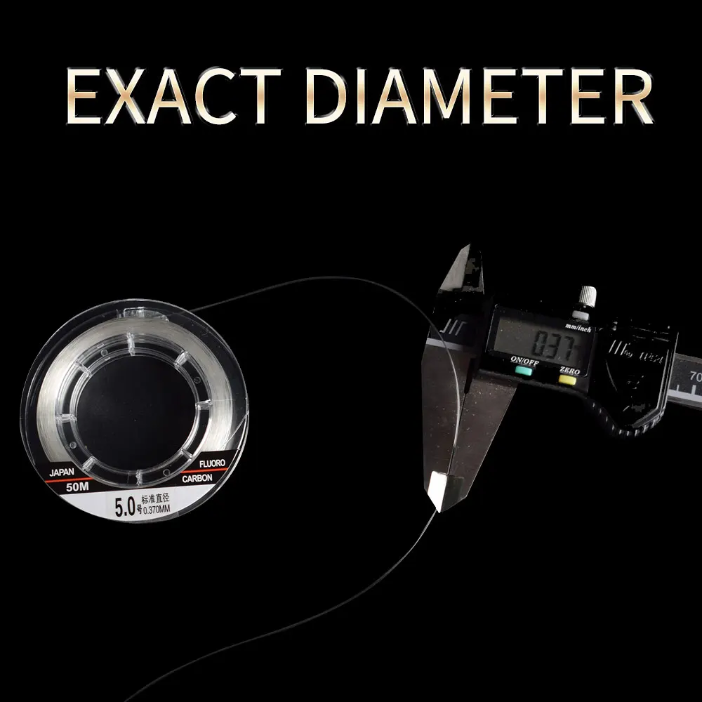 Mavllos FIND-X-sedal de pesca de fluorocarbono Original japonés, 50m, 100m, 5-75LB, línea líder fuerte Invisible para lubina, trucha, agua salada - imagen 3