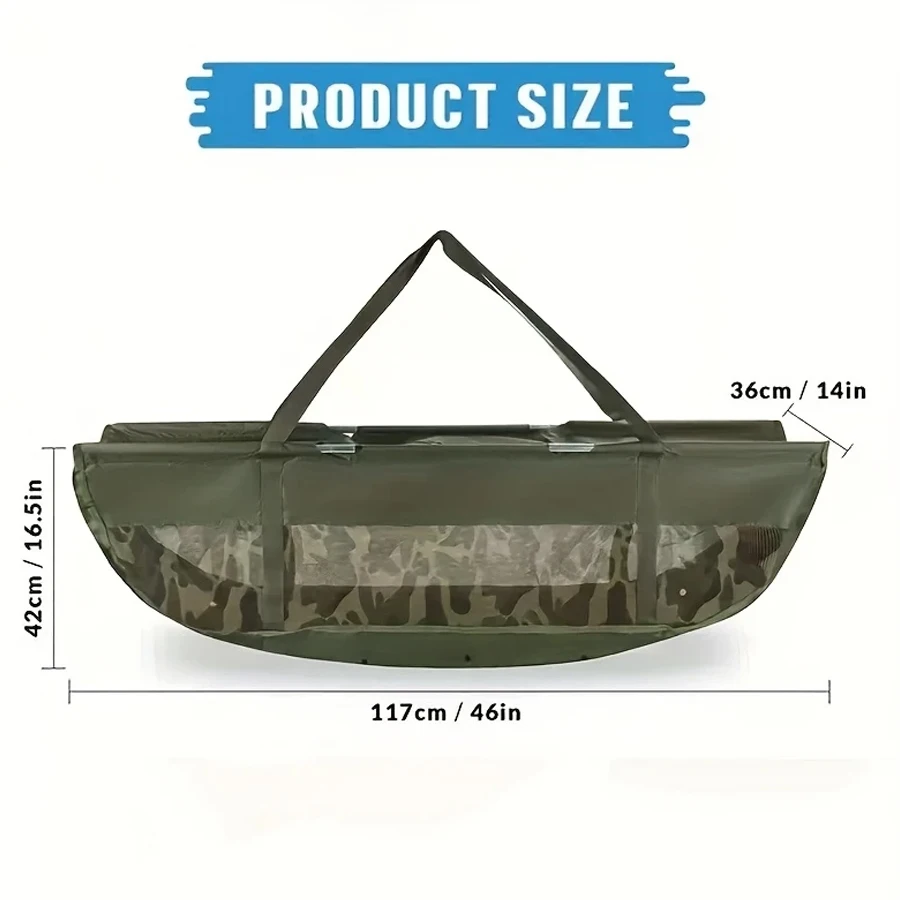 YOTO Bolsa de pesaje PVC con malla plegable y eslinga para lubina - imagen 3