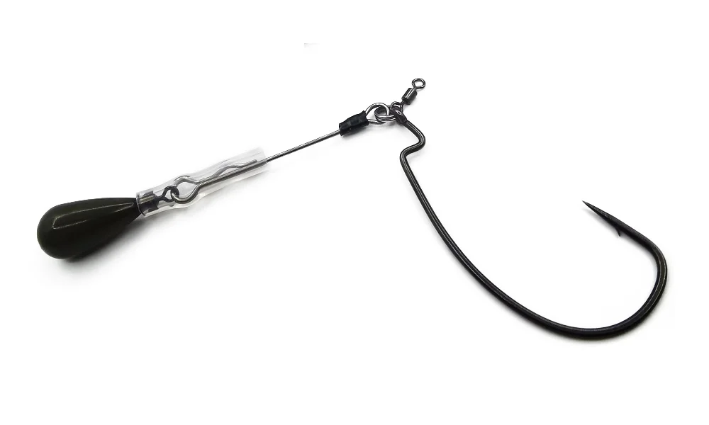 Un mango paraguas en blanco y negro