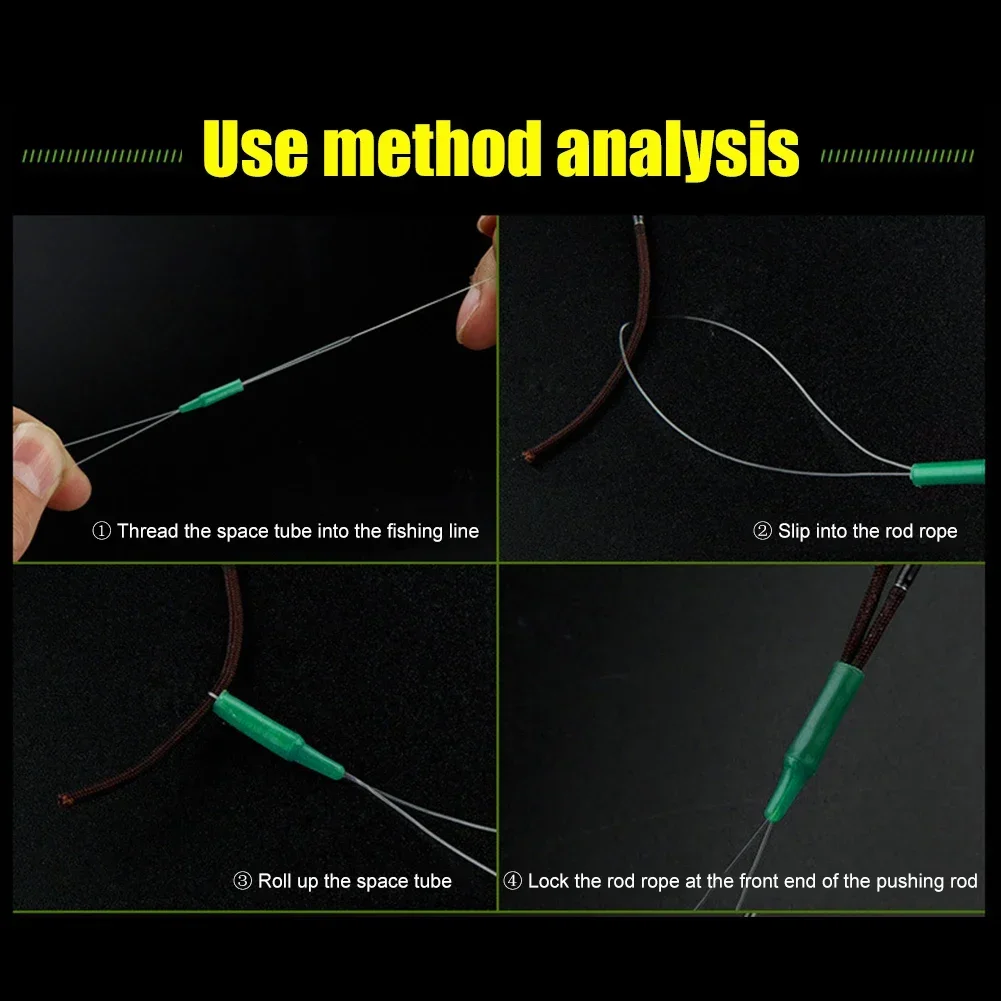 Tapón Bobber de pesca de 10/20/30 piezas, 4 en 1, cuentas de goma verde, flotador espacial, accesorios - imagen 4