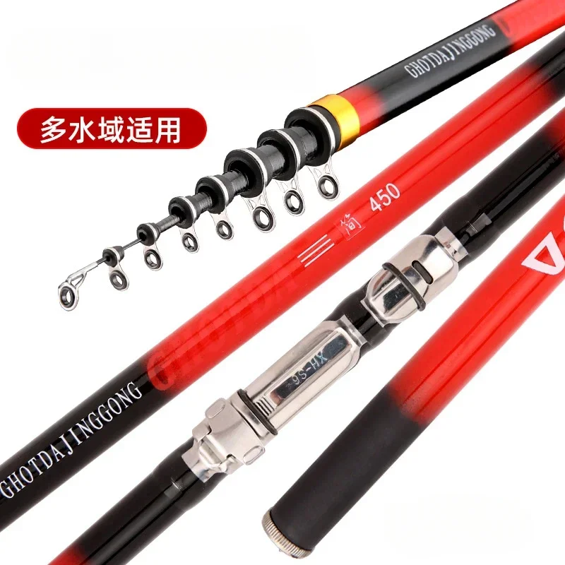 GHOTDA-cañas de pescar giratorias, caña telescópica de 2,7 M, 3,6 M, 4,5 M, 5,4 M, para Surfcasting - imagen 3