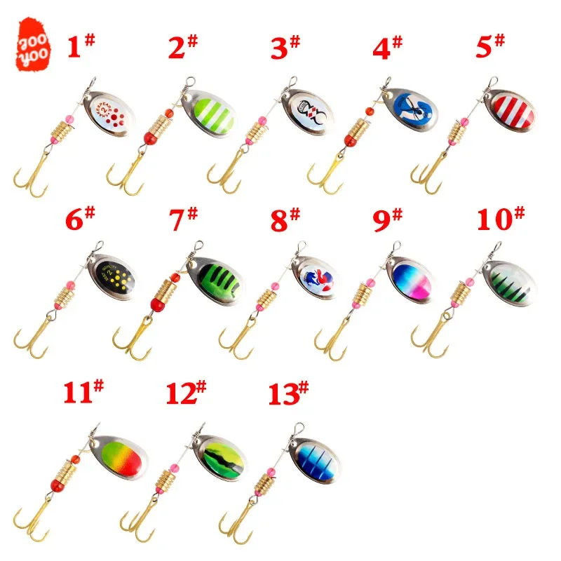 21 Uds. Cebos giratorios de 3,2g, señuelos de pesca para trucha, señuelos de pesca para lubina, trucha, tipo tipo de pez, aparejos de pesca, accesorios