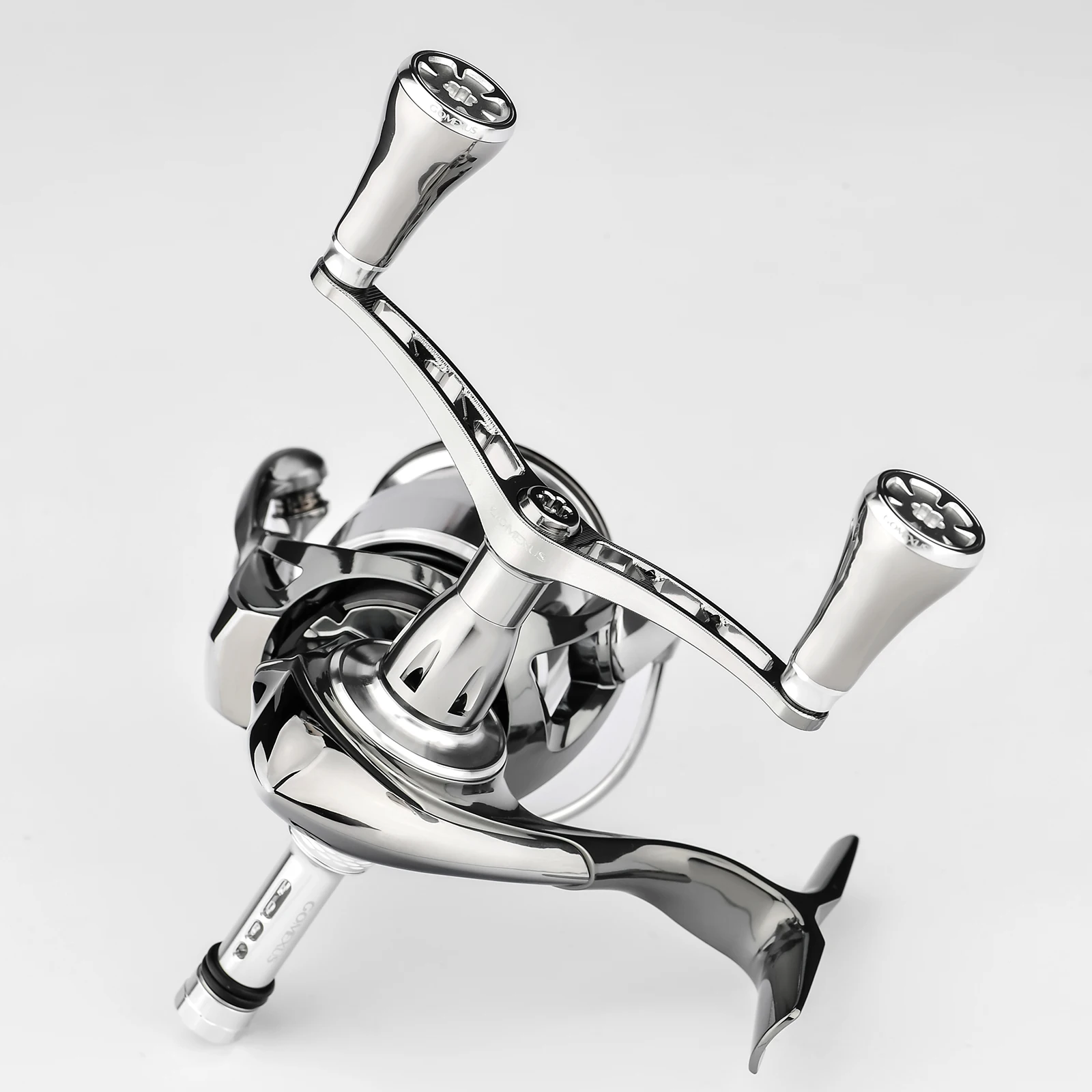 Gomexus-mango doble de Metal Eging para carrete giratorio Daiwa, soporte de carrete con mango de sintonización de 98mm, Exist, certate Morethan, Luvias - imagen 4