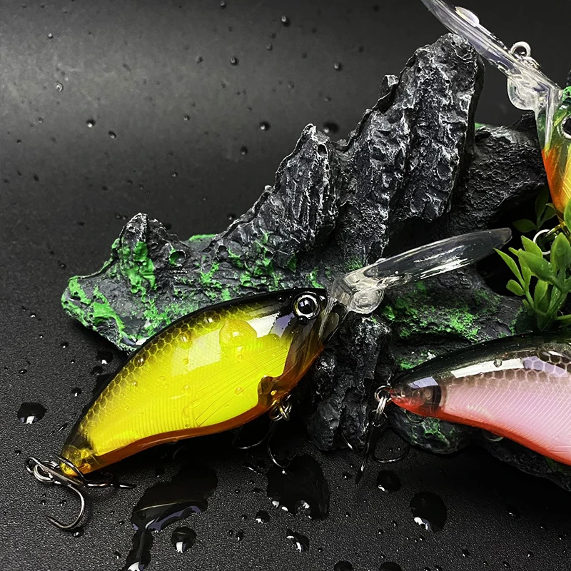 18g 70mm venta al por mayor Crankbait Topwater Pesca Wobbler lubina cebos duros artificiales Deed buceo Minnow Swimbait equipo de Pesca - imagen 5