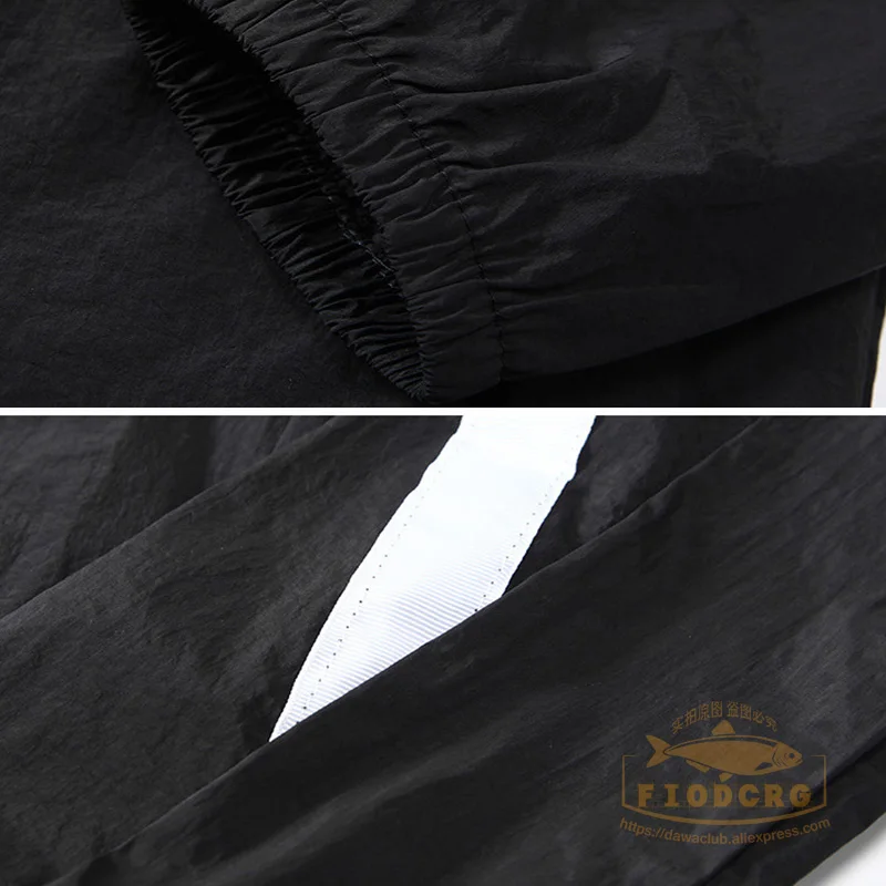 Detalle tejido transpirable chaqueta pesca