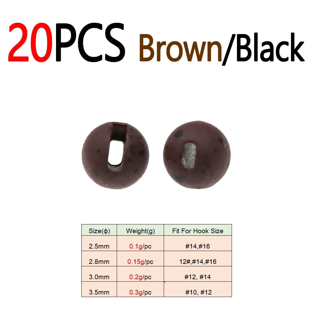 20pcs BrownIBlack
