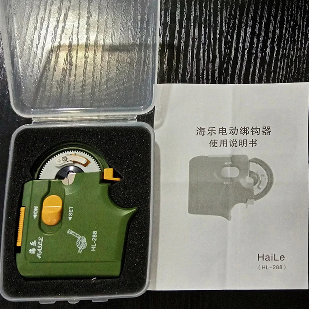 Anzuelos de pesca de amarre rápido, rollo de recogida, accesorios de dispositivo de atado de sedal, máquina de nivel de anzuelo de pesca eléctrica portátil automática - imagen 5