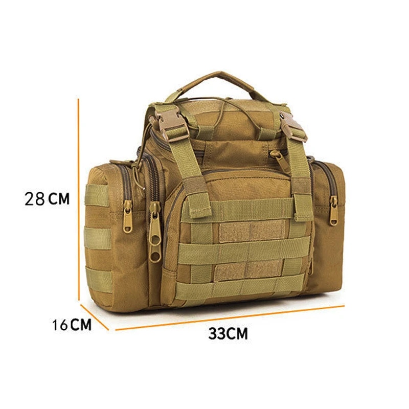 Bolsa militar de Pesca de 10L, bolsa de señuelo de 33x16x28cm, bolsa de hombro táctica para exteriores, bolsa de cintura para montar, bolsa para cámara de Camping M306 - imagen 3