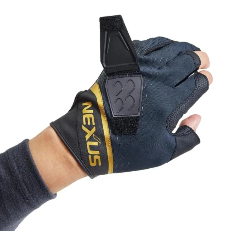 Guantes de pesca GL-112V guantes de pesca elásticos de invierno de tres dedos expuestos a prueba de viento y cálidos para guantes deportivos de pesca en roca - imagen 3