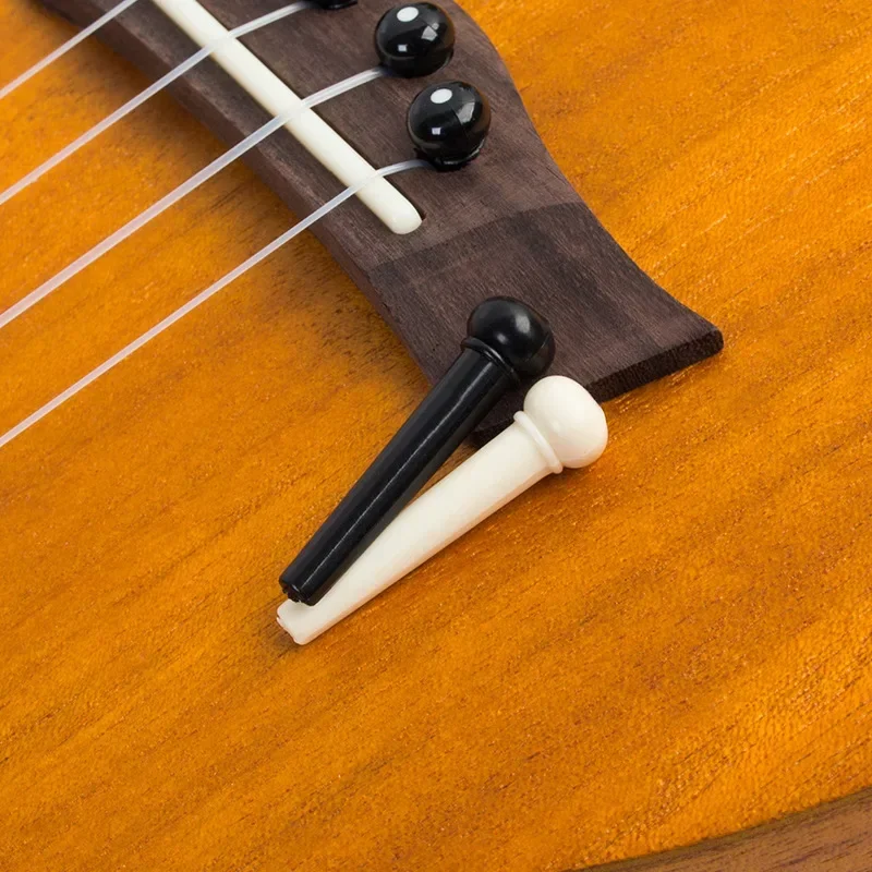 Pin de puente de guitarra acústica de estilo clásico, 6 unids/set por juego, instrumentos de cuerda musicales, piezas de guitarra portátiles, accesorios al por mayor - imagen 3