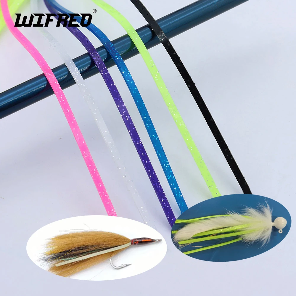 Wifreo, 2mm de ancho, 30 hebras/hoja, patas de silicona, faldas luminosas y UV para atado de moscas, poppers, serpentinas de agua salada, señuelos, fabricación de plantillas - imagen 2