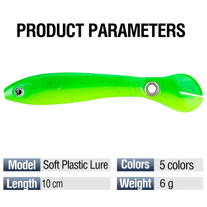 Topline Tackle Señuelos de Pesca blandos, cebo de cola oscilante de silicona, cebo de Loach pequeño, cebo Artificial para pesca de Lucio, 6G, 1 lote - imagen 4