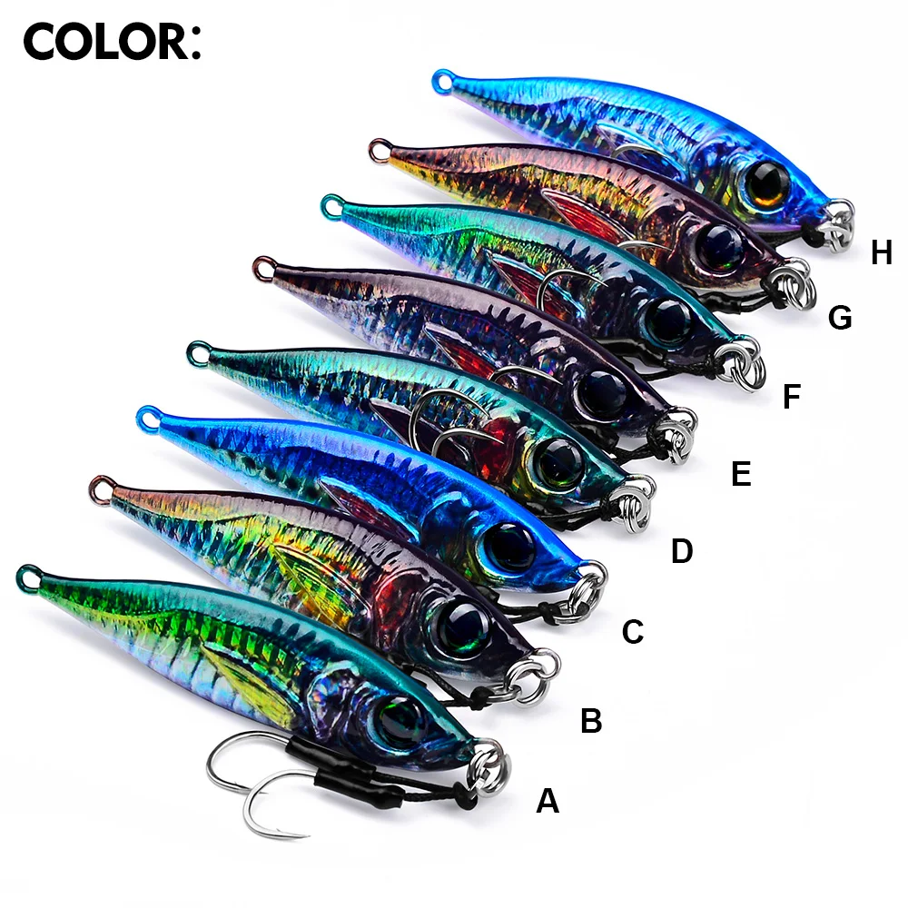PROBEROS 1pc Luminous Lure Bait,3D painting spraying real fish scale bionic coating, 0.25-2.82oz Bionic Bait,Long Range Fishing - imagen 4