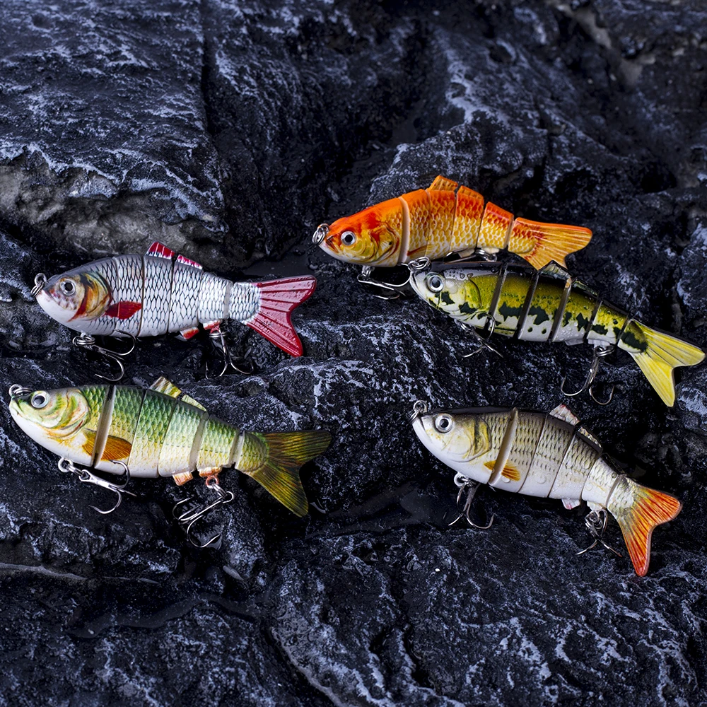 CCLTBA Multi articulado Swimbait 10cm 19,5g cebo duro Wobblers Crankbait hundimiento señuelos para pesca Minnow aparejos señuelo de pesca - imagen 4