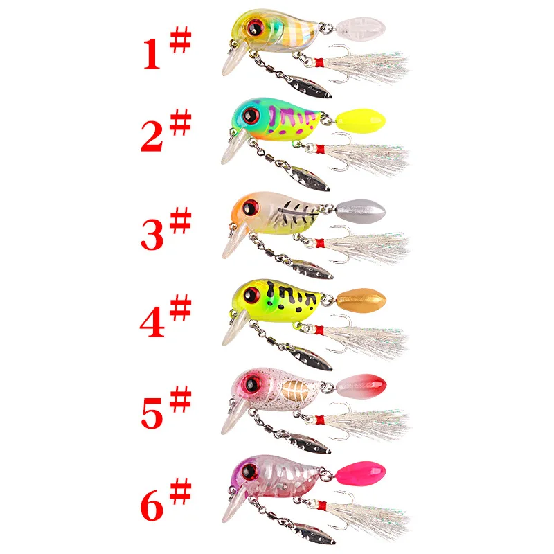 LHFSH Señuelo Flotante Crankbait Wobbler para Trucha y Lubina - imagen 3