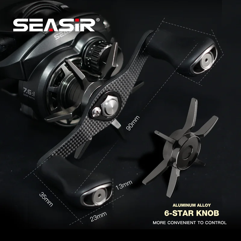 Seasir P-Series Cast Pro – Carrete Baitcasting BFS ultraligero 7,6:1 - imagen 3