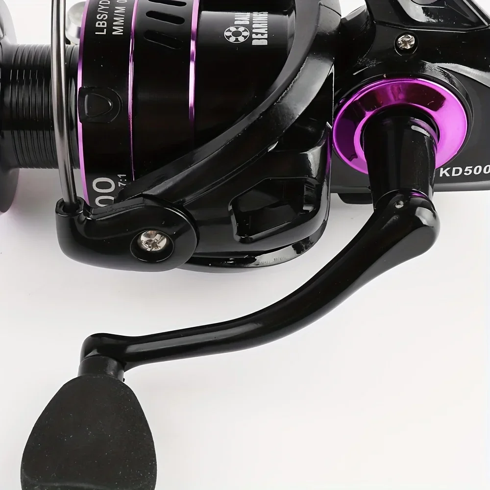 Carrete de pesca serie 1000-6000, arrastre máximo de 10kg, 5,0: 1/4.7: 1, carrete de Metal giratorio, carrete de agua salada, carrete de pesca basculante CNC - imagen 5