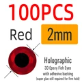2mm Red 100pcs