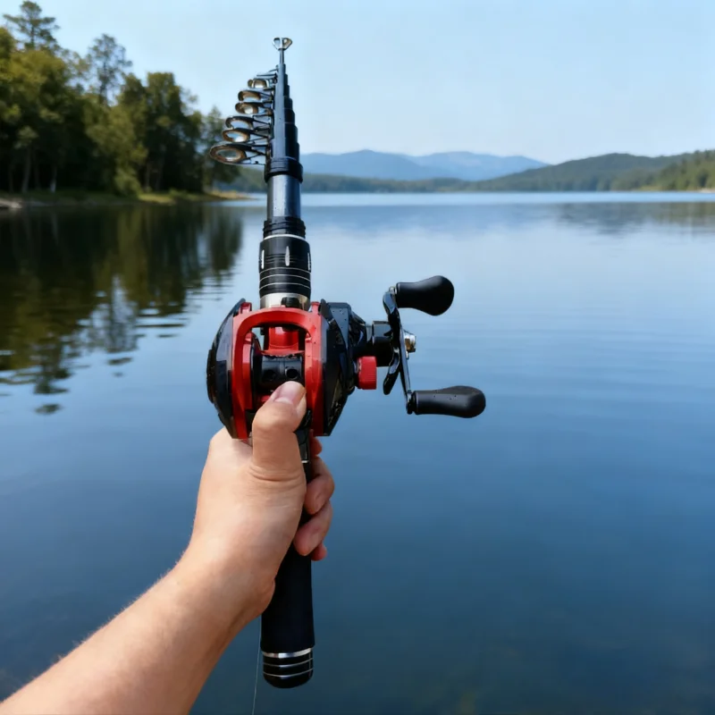 Caña Spinning 1.5‑2.4 m + carrete baitcasting 18+1BB para carpa y lubina - imagen 5