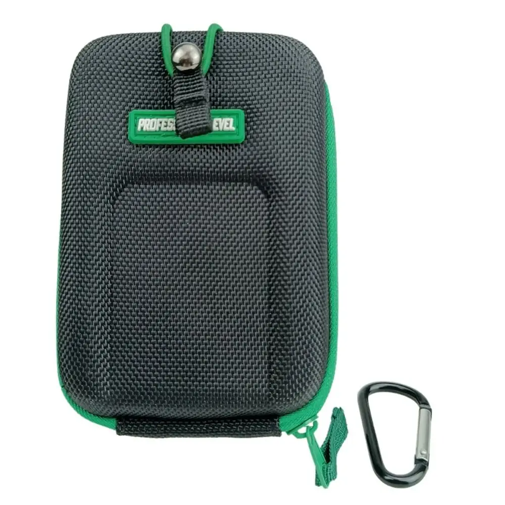 Caja protectora en negro y verde con carabinero para almacenamiento seguro