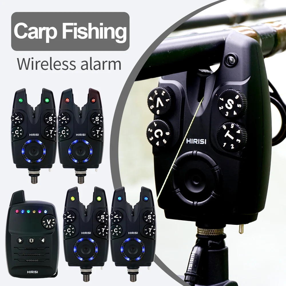 Hirisi S4 Alarmas para pesca carpa inalámbricas – Indicador mordedura