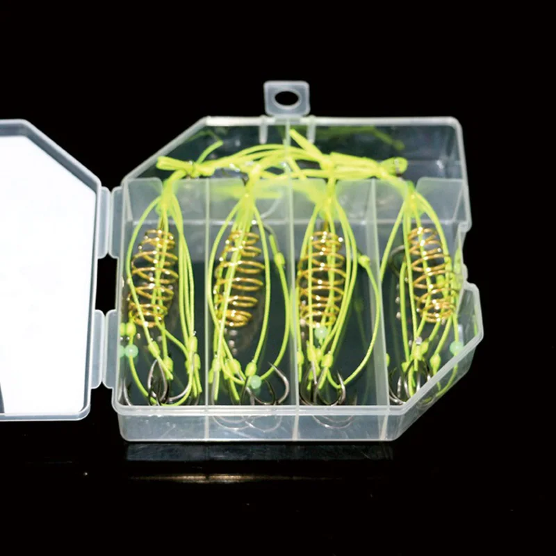Anzuelo Porta Cebos con Resorte – Antienganches y Línea Verde - imagen 4
