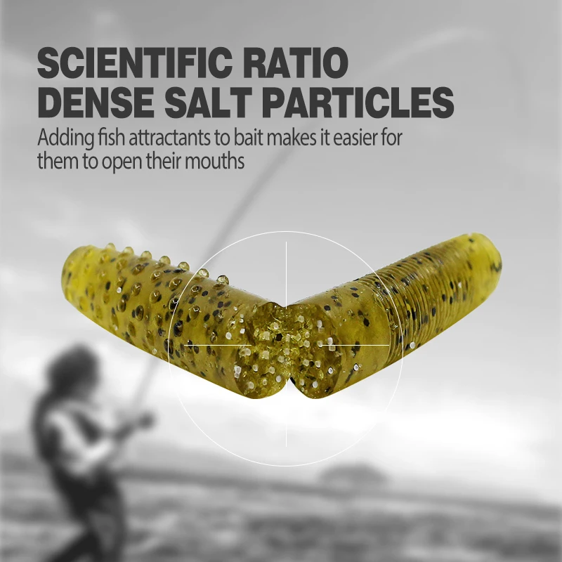 Banshee 7cm 4,2g gusanos que se hunden señuelo de pesca de lubina cebo Artificial de plástico suave Ned Wacky Rig Tpe Leurre Souple Wobbler sin peso - imagen 5