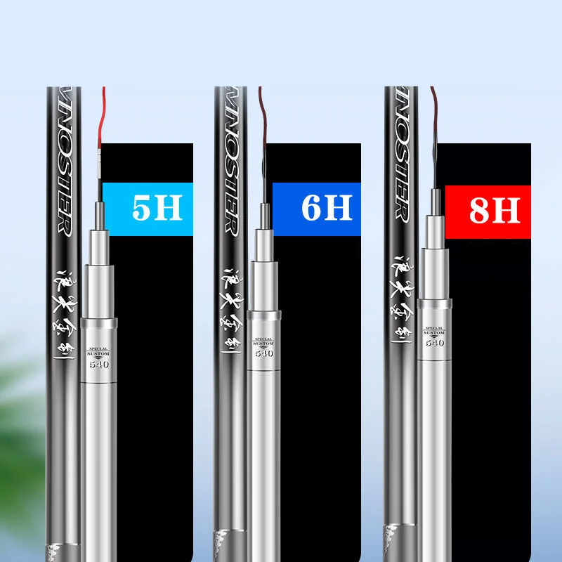 Caña de pescar superfuerte, caña de mano ultraligera, señuelo telescópico, 5H, 6H, 8H, 3,6-15m, fundición a tierra - imagen 2