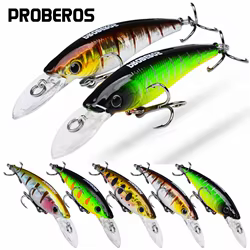1 Uds Minnow 9cm 8,5g Señuelos de pesca señuelo duro aparejos de pesca 6 #   Equipo duro del señuelo del cebo artificial de la carpa del equilibrador del gancho