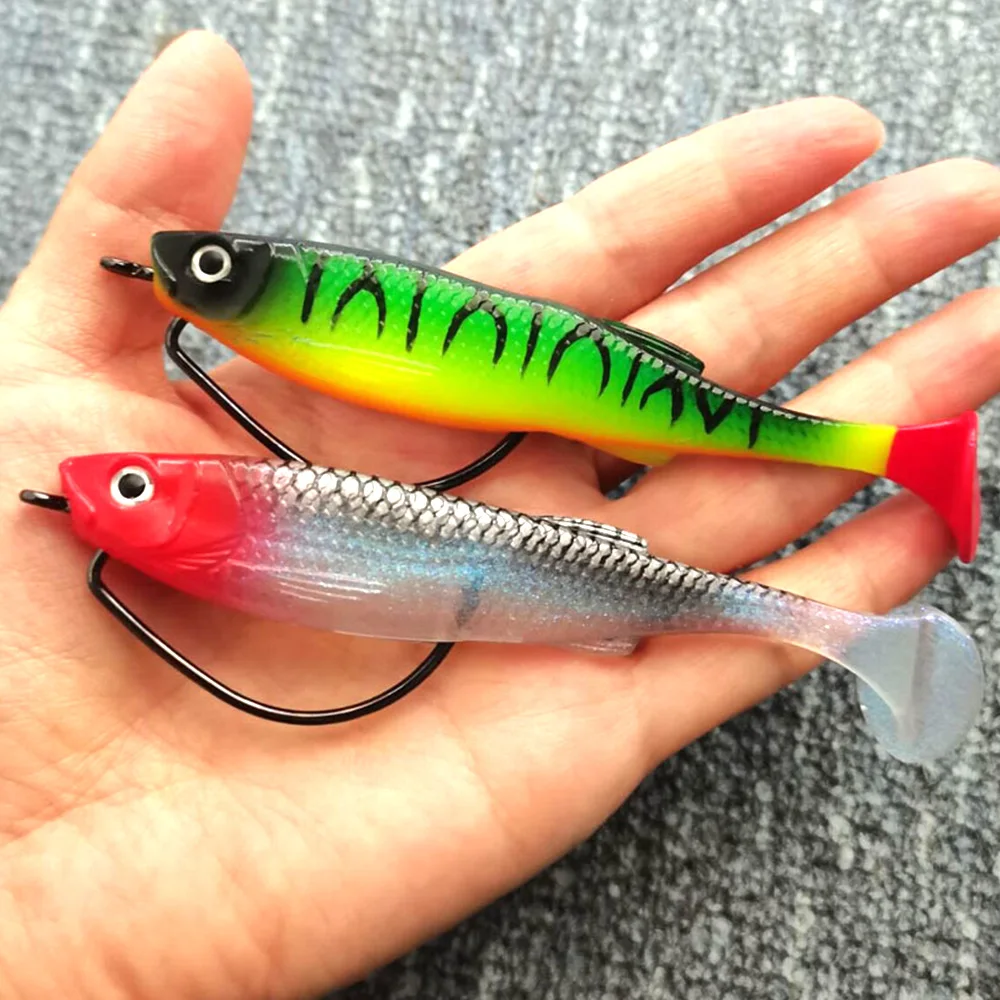 Señuelo Artificial de silicona suave para pesca, anzuelo de plantilla para agua dulce y salada, perca, trucha, 10cm, 11,5g, 3 piezas, Zander Shad Swimbait - imagen 4