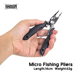 Alicates de pesca multifunción Kingdom – Cortador, tijeras y sacanzuelos