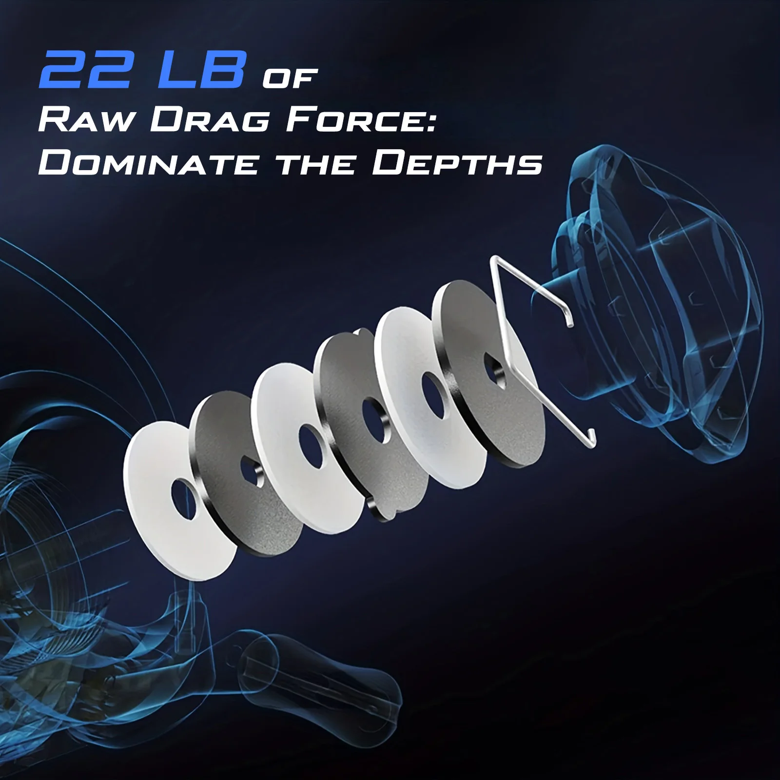 Carrete giratorio ultraligero Goture 8KG tamaño máximo de arrastre 500 carrete de pesca en hielo 5,2: 1 mini carretes de agua dulce y salada aparejos de pesca de carpa - imagen 5