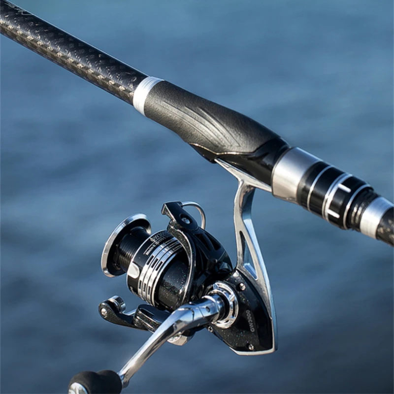 Caña de pescar superdura, caña telescópica de lanzamiento de distancia ultraligera, carbono fino, peso pesado - imagen 5