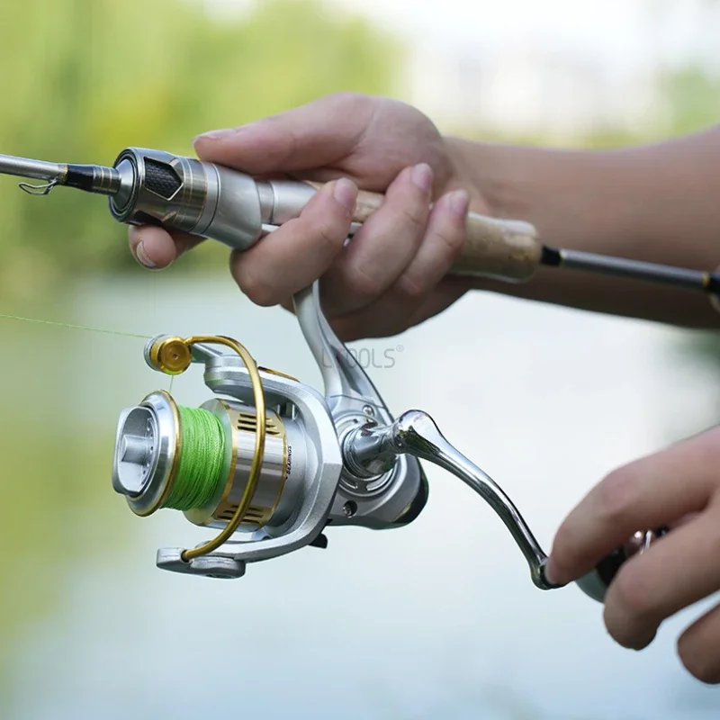 Carrete de pesca 3 + 1 sin espacio JC1000-6000 carrete giratorio carrete de Metal arrastre máximo 8KG carrete de agua salada accesorios de pesca ruedas de bobina de carpa - imagen 4