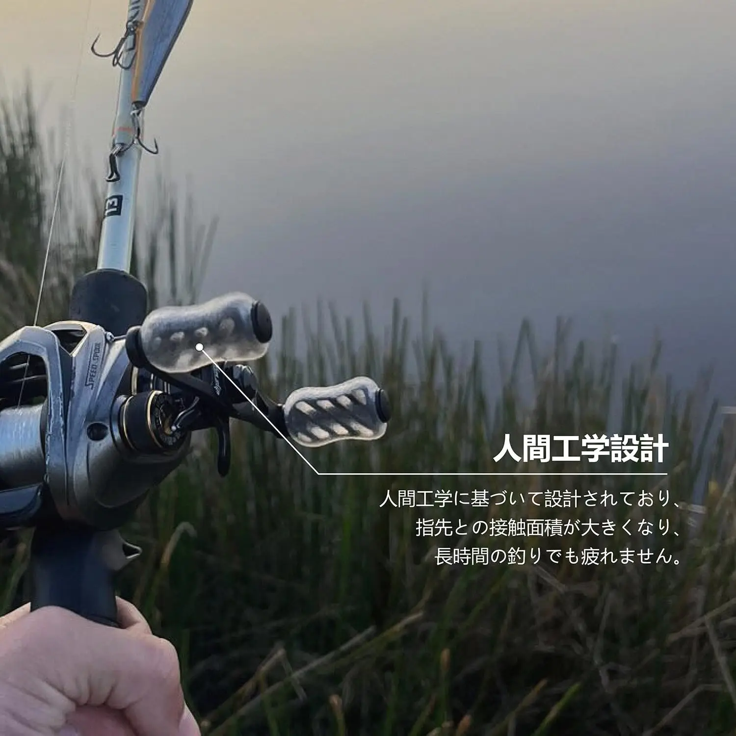 Gomexus mango de carrete de carbono 85mm 95mm Finesse para Shimano Bantam Metanium13Fishing Daiwa Steez Abu Garcia Okuma Baitcaster DC-S20 - imagen 5