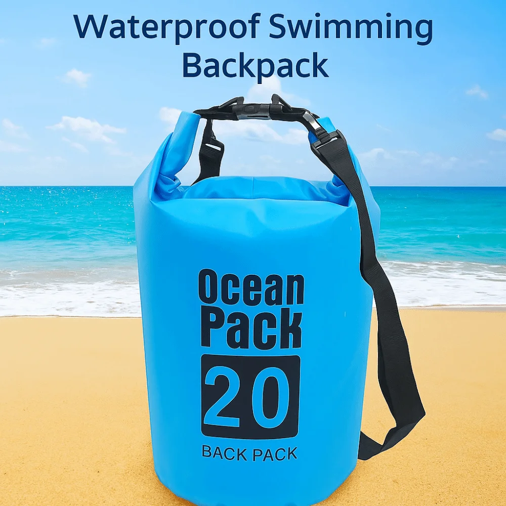 Bolsa impermeable con correas para hombros pesca playa senderismo - imagen 3