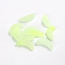 Señuelos blandos fluorescentes – Gusanos de pan artificiales