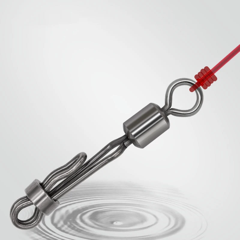 20 piezas de pesca de carpa, accesorio giratorio de cambio rápido, 8 formas, con cierre a presión - imagen 4