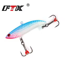 FTK 20g 35g señuelo de pesca de invierno equilibrador hielo cebo Artificial señuelo duro Minnow 3D Eye Bass Pike accesorios de pesca