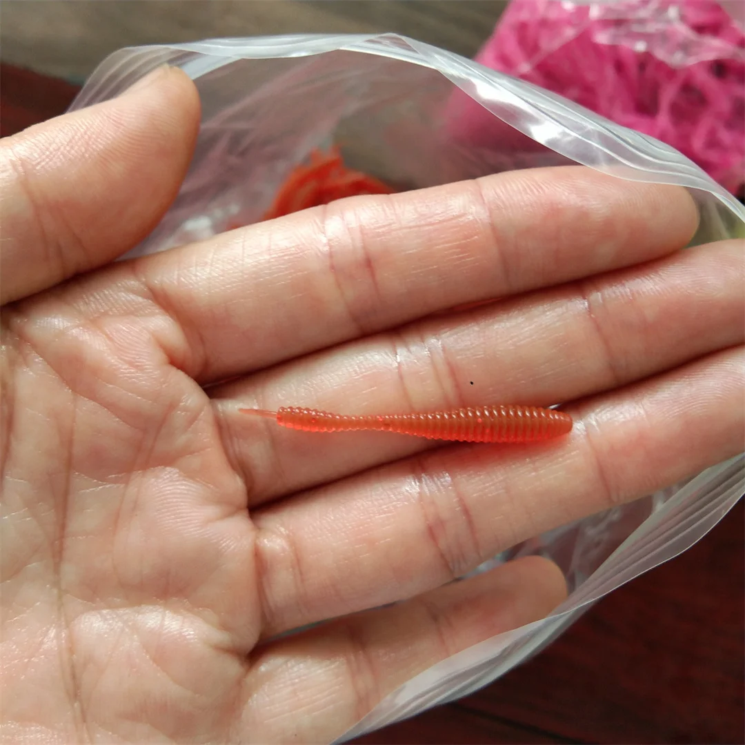 Swolfy 20pcs worm bait soft bait fishing lures Pesca carp fishing bass lure Isca artificial - imagen 4