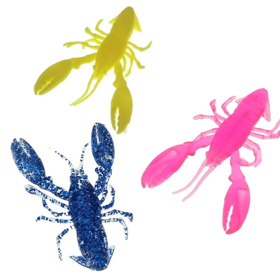 Señuelos blandos de pesca, 2 uds., 12,5g/90mm, cebos blandos flotantes de cangrejo, señuelo de plástico Swimbait Wobblers, Señuelos de Pesca artificiales - imagen 5