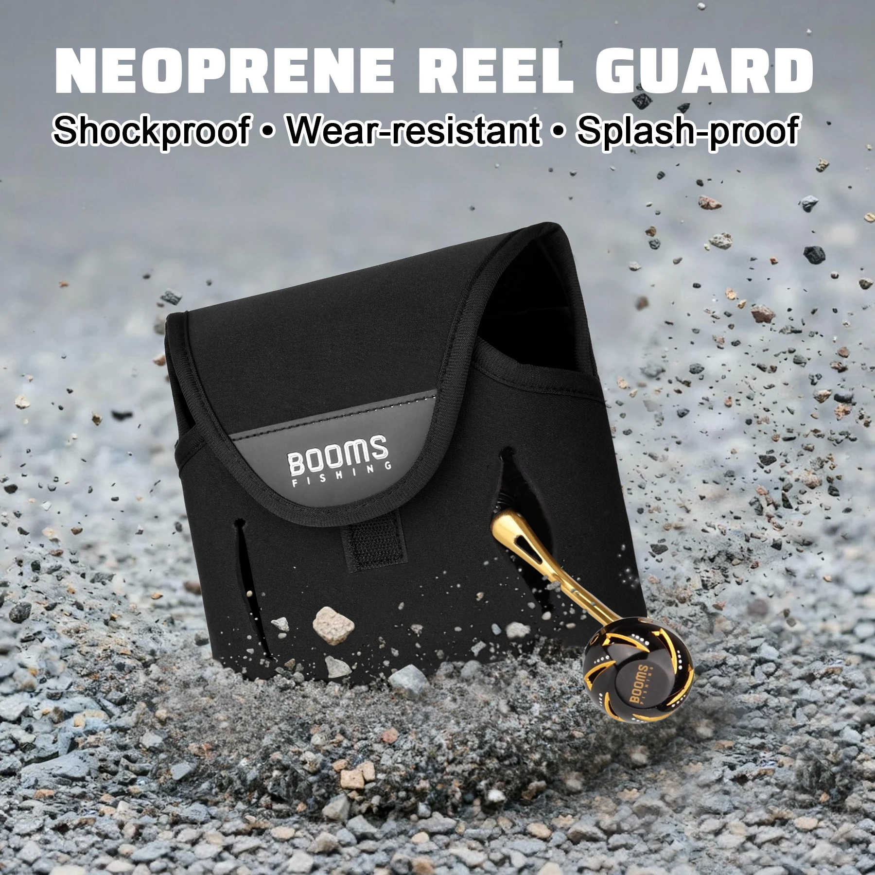 Funda de neopreno RC7 Booms Fishing para carrete giratorio agua salada - imagen 4