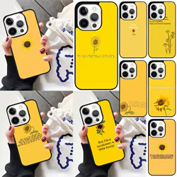 Funda de teléfono estética amarilla Sun Flower para iPhone 17 Air 16 15 14 12 13 PLUS 11 PRO MAX funda Fundas Shell