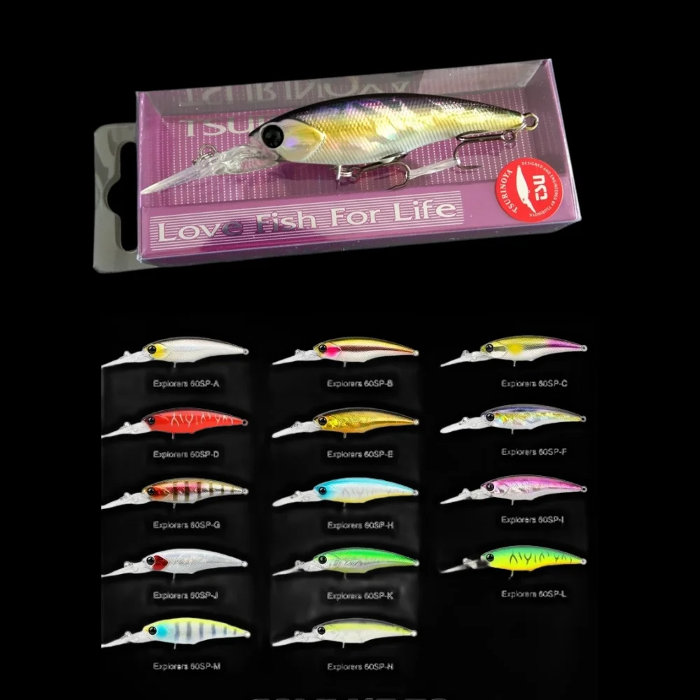 Tsurinoya Crankbait pico largo flotante para lucio pececillo agua dulce - imagen 4