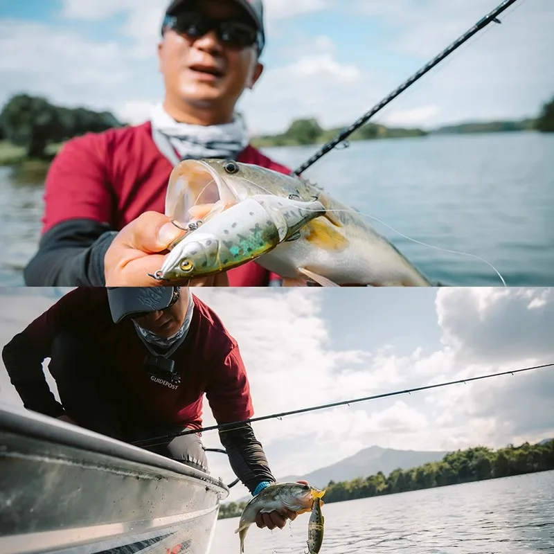 GUÍA POST ZUNNV hundimiento Glidebait 145mm 32g JOINT BIG BAIT movimiento en forma de S cebo duro cebos artificiales con cola suave - imagen 5