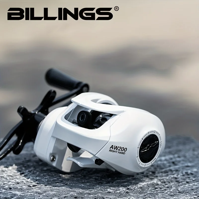 Carrete de Baitcasting Billings AW 200 – Arrastre 18 lb, relación 6,3:1