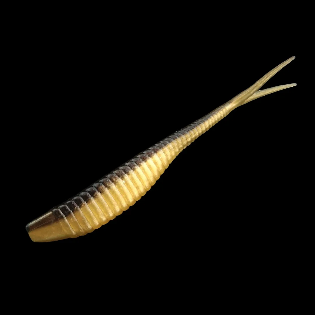 Señuelos blandos de pesca de piezas, cebos de plástico de 7cm, cola de paleta bifurcada realista, Swimbaits para agua dulce para Crappie Bass Walleye, 10 unidades - imagen 2