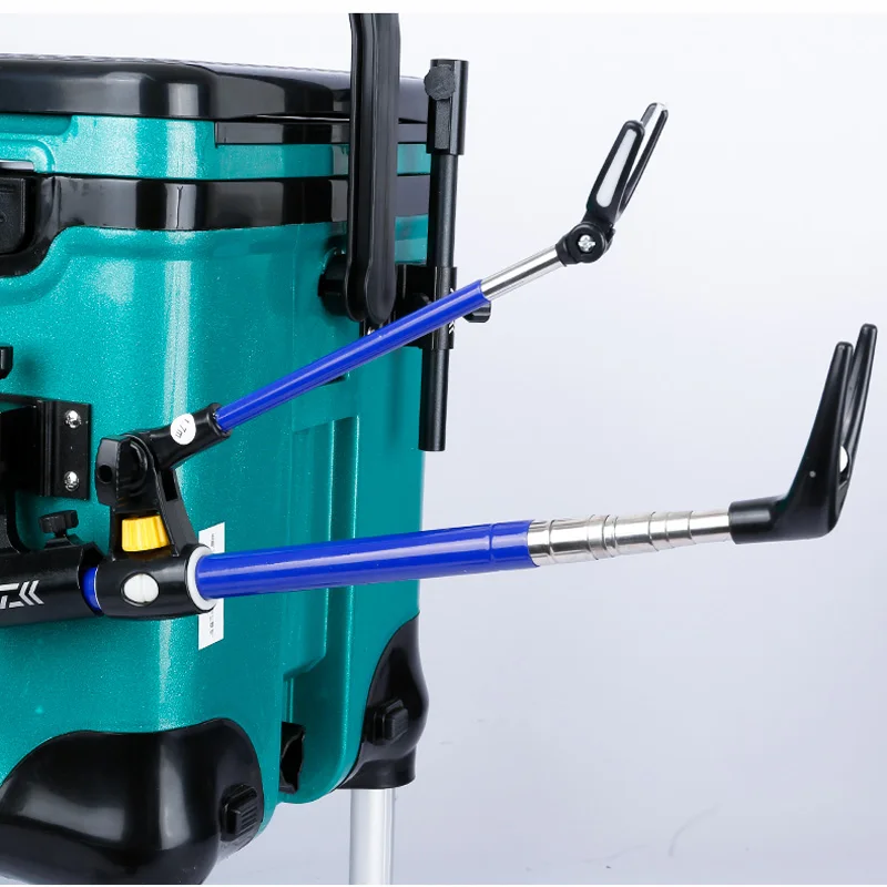 Soporte de caña de pescar, caja de soporte de torreta de enchufe de tierra, silla de pesca, estante de caña de pescar, 1,7 M, 2,1 M, 2,4 M - imagen 4