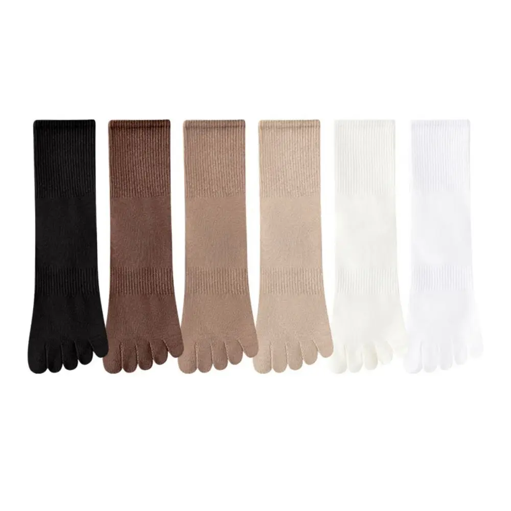 Con dedos separados calcetines de cinco dedos finos antifricción calcetines deportivos de tobillo de corte bajo tubo corto absorbente de sudor - imagen 3